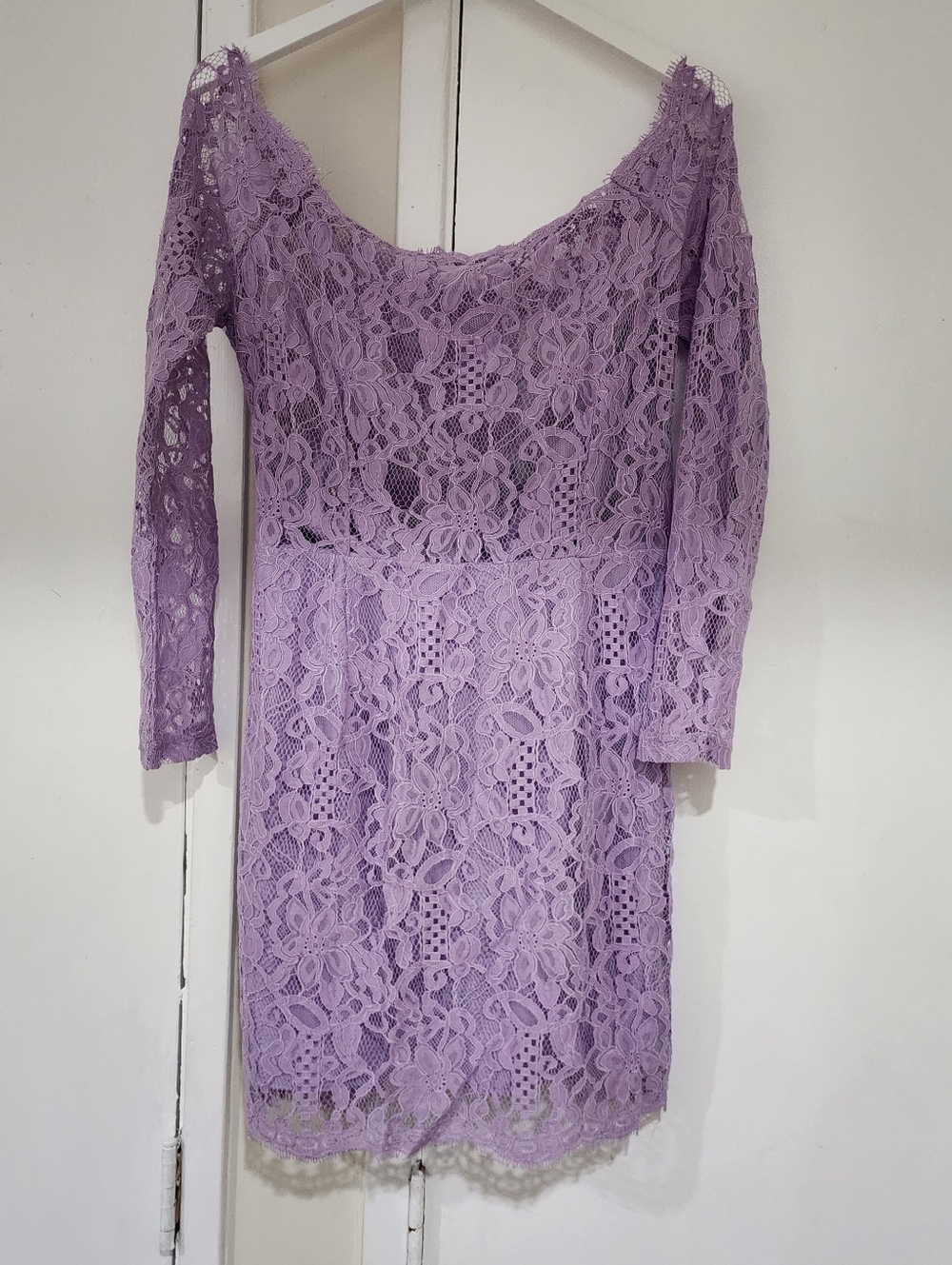 Tobi Lilac Lace Dress